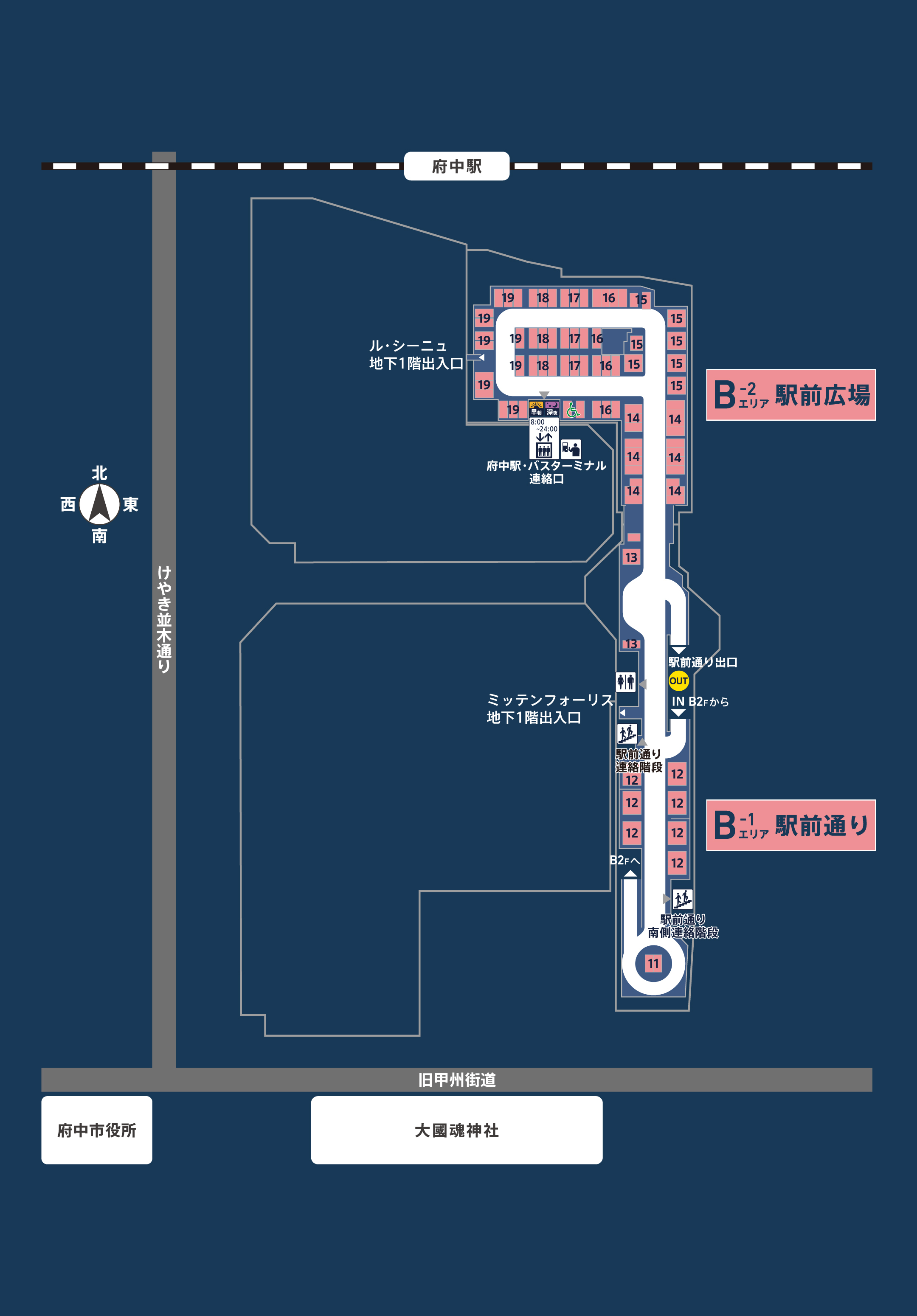 地下1階の場内地図